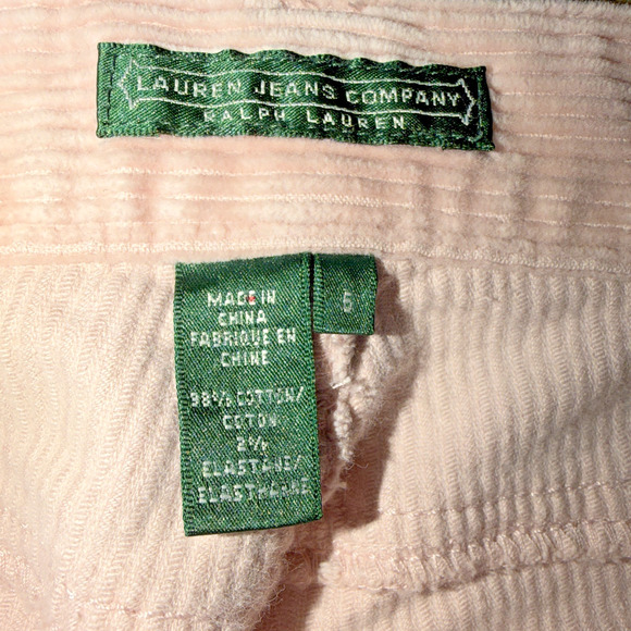 Lauren Jeans Co Ralph Lauren Pink Corduroy Bootcut Pants Size 6 - Picture 2 of 8